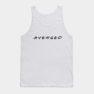 Avenged w/ Black Text Tank Top